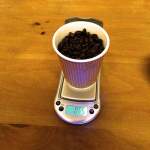 coffee beans weighing scales