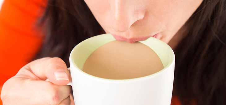 Does the sip size effect the taste of coffee?